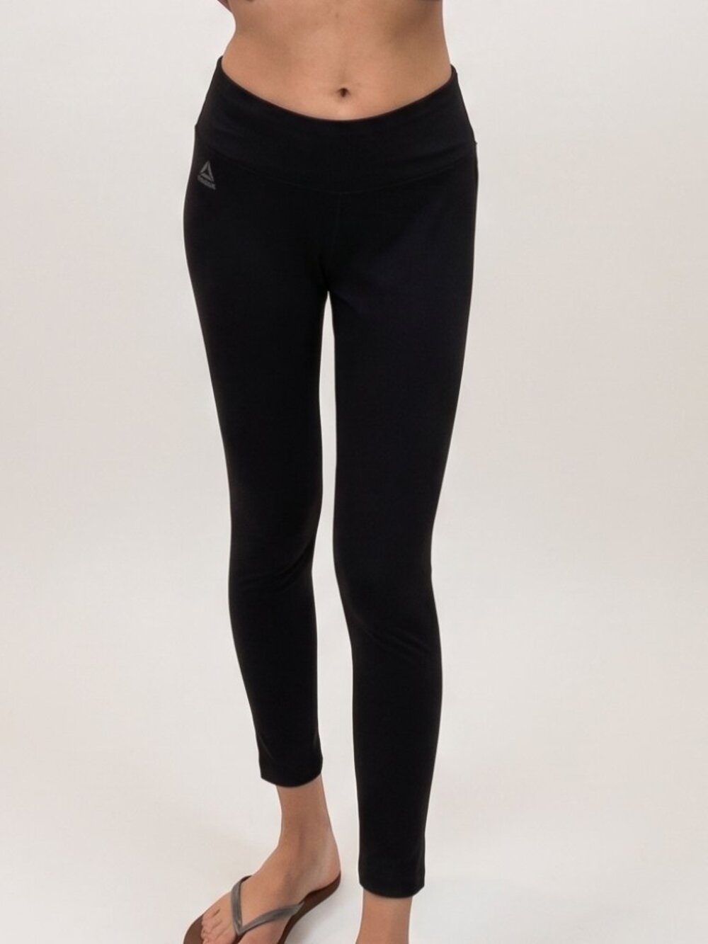 Reebok Women's Black High Rise Workout Leggings | Athletic Compression Yoga Pant